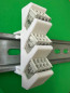 Preview: SOIXX Hutschienenhalter XWD für WAGO 3x 2273-208 DIN Rail Hutschiene Halter Weiß