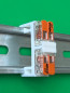 Preview: 5 x SOIXX Hutschienenhalter XWD für 2 x WAGO 221-412 DIN Rail 35 mm Hutschiene Halter Weiß