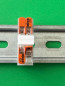 Preview: 5 x SOIXX Hutschienenhalter XWD für 2 x WAGO 221-412 DIN Rail 35 mm Hutschiene Halter Weiß