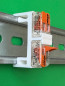 Preview: 5 x SOIXX Hutschienenhalter XWD für 2 x WAGO 221-412 DIN Rail 35 mm Hutschiene Halter Weiß