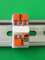 Preview: 5 x SOIXX Hutschienenhalter XWD für 2 x WAGO 221-413 DIN Rail 35 mm Hutschiene Halter Weiß