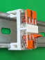 Preview: 5 x SOIXX Hutschienenhalter XWD für 2 x WAGO 221-413 DIN Rail 35 mm Hutschiene Halter Weiß