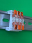 Preview: SOIXX Hutschienenhalter XWD für WAGO 3x 221-2411 DIN Rail 35 mm Hutschiene Halter Weiß