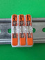 Preview: SOIXX Hutschienenhalter XWD für WAGO 3x 221-2411 DIN Rail 35 mm Hutschiene Halter Weiß