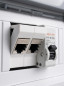 Preview: 4 x SOIXX Hutschienenhalter Keystone Modul RJ45 Netzwerk Cat6 Cat7 Cat8 DIN Rail Adapter
