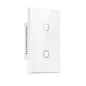 Preview: SONOFF Smart Touch Wandschalter, Glasfront, 2-Fach, HomeKit, Alexa & Google Home App T6-2C-120M