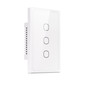 Preview: SONOFF Smart Touch Wandschalter, Glasfront, 3-Fach, HomeKit, Alexa & Google Home App T6-3C-120M