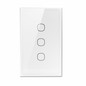 Preview: SONOFF Smart Touch Wandschalter, Glasfront, 3-Fach, HomeKit, Alexa & Google Home App T6-3C-120M