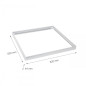 Preview: Spectrum Einbaurahmen für LED-Panel Algine 620x620mm weiß