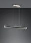 Preview: Trio 331210107 Arcola LED Pendelleuchte 36W dimmbar Nickel Matt CCT einstellbare Lichtfarbe