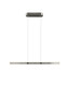 Preview: Trio 331210107 Arcola LED Pendelleuchte 36W dimmbar Nickel Matt CCT einstellbare Lichtfarbe