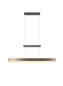 Preview: Trio 331210307 Arcola LED Pendelleuchte 45W Nickel Matt CCT einstellbare Lichtfarbe Touch