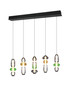 Preview: Trio 334310517 Minerva LED Pendelleuchte 5x8W dimmbar Multicolor CCT einstellbare Lichtfarbe