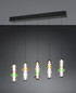 Preview: Trio 334310517 Minerva LED Pendelleuchte 5x8W dimmbar Multicolor CCT einstellbare Lichtfarbe