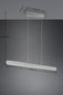 Preview: Trio Helios LED Pendelleuchte  28W Aluminium Gebürstet CCT einstellbare Lichtfarbe Touch