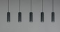 Preview: Trio 367700532 Soka GU10 Pendelleuchte 5-fach ⌀5,5cm Schwarz Matt