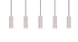 Preview: Trio 367700576 Soka GU10 Pendelleuchte 5-fach ⌀5,5cm Warm Grey