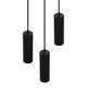 Preview: Trio 367730332 Soka GU10 Pendelleuchte 3-fach ⌀28cm Schwarz Matt