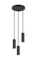 Preview: Trio 367730332 Soka GU10 Pendelleuchte 3-fach ⌀28cm Schwarz Matt