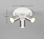 Preview: Trio 814530307 Gillan GU10 Strahler 3-fach ⌀30cm Nickel Matt