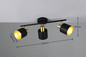 Preview: Trio 868800380 Eva E14 Strahler 3-fach Schwarz-Gold
