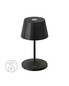 Preview: Villeroy & Boch SEOUL RC Akku-Tischlampe Schwarz Ceramic 2,2W steuerbare Lichtfarbe IP65 97081