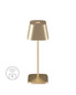 Preview: Villeroy & Boch NEAPEL MICRO RC Akku-Tischlampe Gold Gebürstet 2,3W IP65 97267