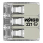 Preview: WAGO 221-483 50x Verbindungsklemme mit Hebeln, 3 Leiter, 4mm², Ex e, lichtgrau