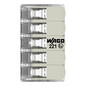 Preview: WAGO 221-685 15x Verbindungsklemme mit Hebeln, 5 Leiter, 6mm², Ex e, lichtgrau
