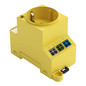 Preview: WAGO 709-582 Schaltschrank-Steckdose Typ F, LED-Statusanzeige, Push-in CAGE CLAMP, signalgelb