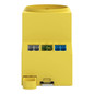 Preview: WAGO 709-582 Schaltschrank-Steckdose Typ F, LED-Statusanzeige, Push-in CAGE CLAMP, signalgelb