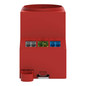 Preview: WAGO 709-583 Schaltschrank-Steckdose Typ F, LED-Statusanzeige, Push-in CAGE CLAMP, rot