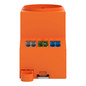 Preview: WAGO 709-584 Schaltschrank-Steckdose Typ F, LED-Statusanzeige, Push-in CAGE CLAMP, orange