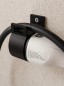 Preview: SOIXX Wandhalterung Typ 2  für EV Ladekabel, Schwarz, seitlich rechts, passend für alle Typ 2 Stecker nach DIN EN 62196-1