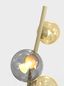 Preview: Wofi Nancy LED G9 Stehleuchte Goldfarben 140cm Rauchglas 27W Warmweiss Dimmbar 3014-904