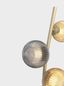 Preview: Wofi Metz LED G9 Stehleuchte Goldfarben 140cm Rauchglas+Gold 27W Warmweiss Dimmbar 3015-904