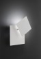 Preview: Wofi Bayonne LED Wandleuchte Weiss eckige, indirekte Beleuchtung 6W Warmweiss Dimmbar 4048-108Q