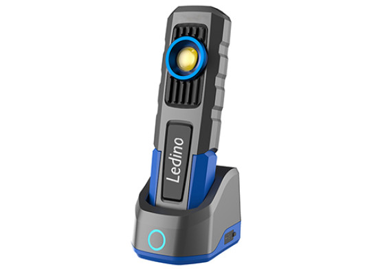Ledino Akkuhandleuchte Hörde mobile Leuchte 600lm, Li-Ionen Akku 3,7 V / 4Ah