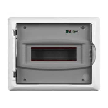 Sicherungskasten Verteilerkasten 8 Module Unterputz IP40 transparent