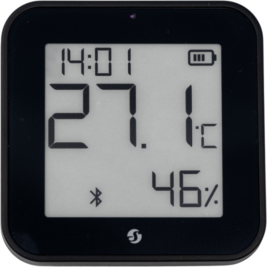 Shelly BLU H&T Display ZB - Zigbee Raumklima-Sensor mit Display, Schwarz