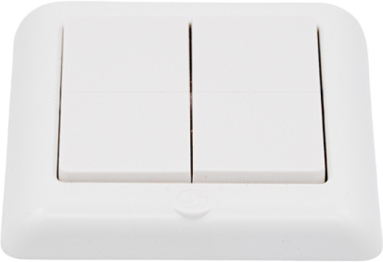 Shelly BLU Wall Switch 4 ZB, DK Format - Zigbee Wandschalter, Weiß