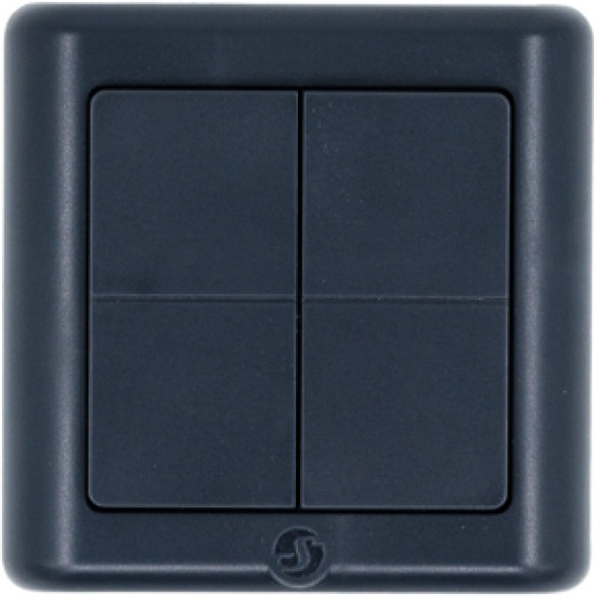Shelly BLU Wall Switch 4 ZB, DK Format - Zigbee Wandschalter, Grau