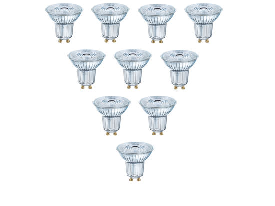 10er-Set OSRAM Parathom Pro GU10 / PAR16 LED Strahler 3,4W Dimmbar 36° Ra90 warmweiss wie 35W 4058075797475