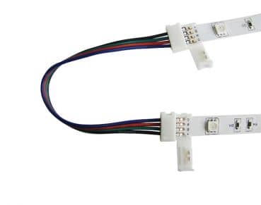 Kabelbrücke für 2 flexible RGB LED Leisten - RGB SMD Verbinder