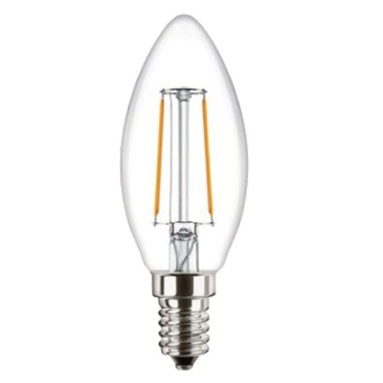 10er-Set Attralux E14 LED Filament Lampe 2.1W 250Lm warmweiss 2700K wie 25W Glühkerze by Philips