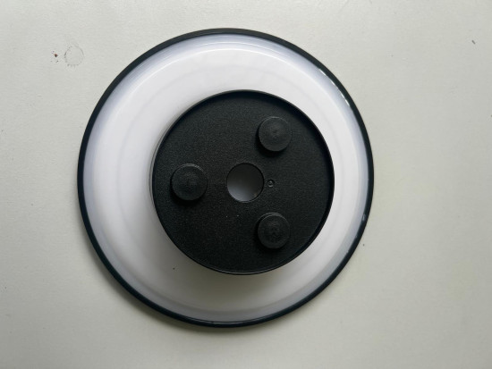 Bioledex LED Wandleuchte 18cm Rund 12W CCT 3000/4000/6500K Schwarz