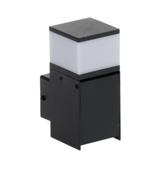 Kanlux Wandleuchte DASTEN EL16 mit Steckdose Außen schwarz G9 IP44 38768