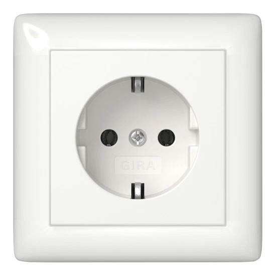 4 x im Dunkeln leuchtende Rahmen GIRA Standard 55 Steckdosen Schalter