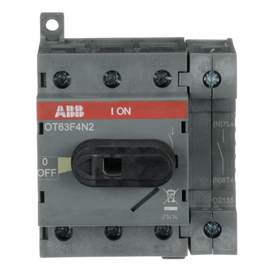 ABB OT63F4N2 Lasttrennschalter 4-polig 63A m. schwarzem Knebelgriff