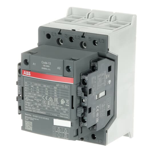 ABB AF116-30-22-13 Schütz 55kW, 100-250V 50/60Hz / DC  Klemmenanschlüsse